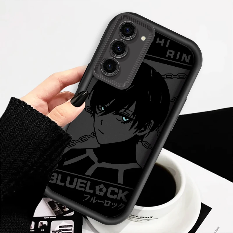 Anime BLUE LOCK Cartoon Art For Samsung Note 20 S24 S23 S22 S21 S20 Ultra Plus FE A25 A55 A22 A15 A35 5G Eye Ladder Cover