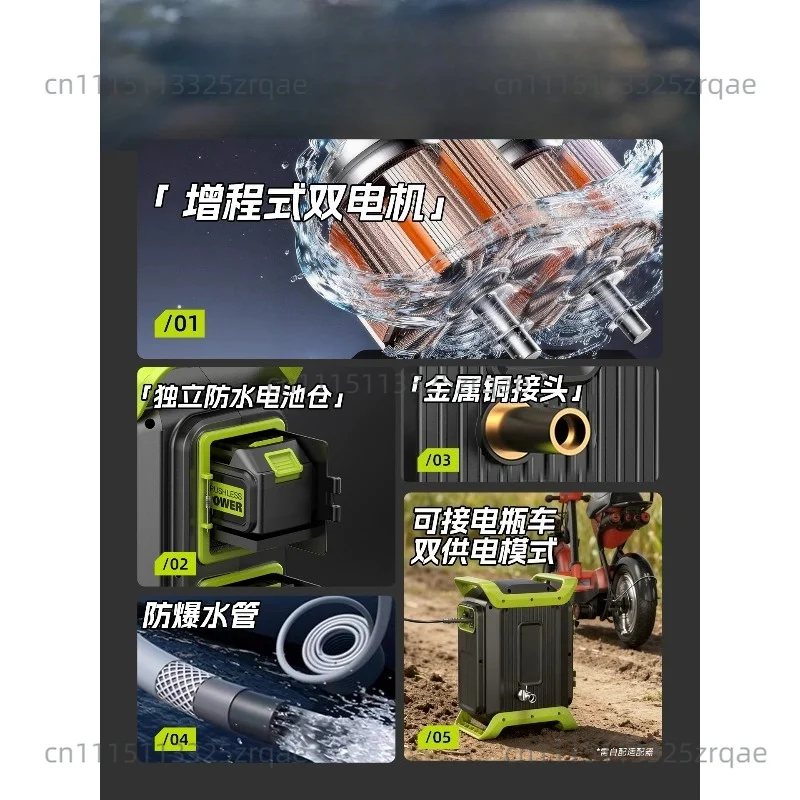 Vegetable watering artifact watering machine rechargeable pumping pump outdoor vegetable field agricultural pumping machine