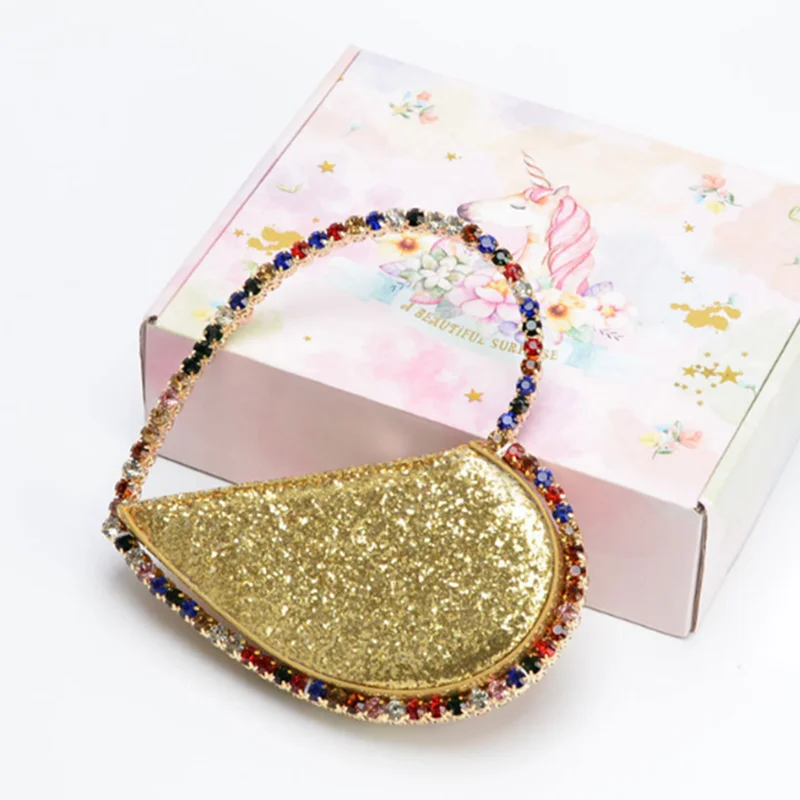 

Женская вечерняя сумка-клатч с камнями и металлическим блеском, 26 цветов