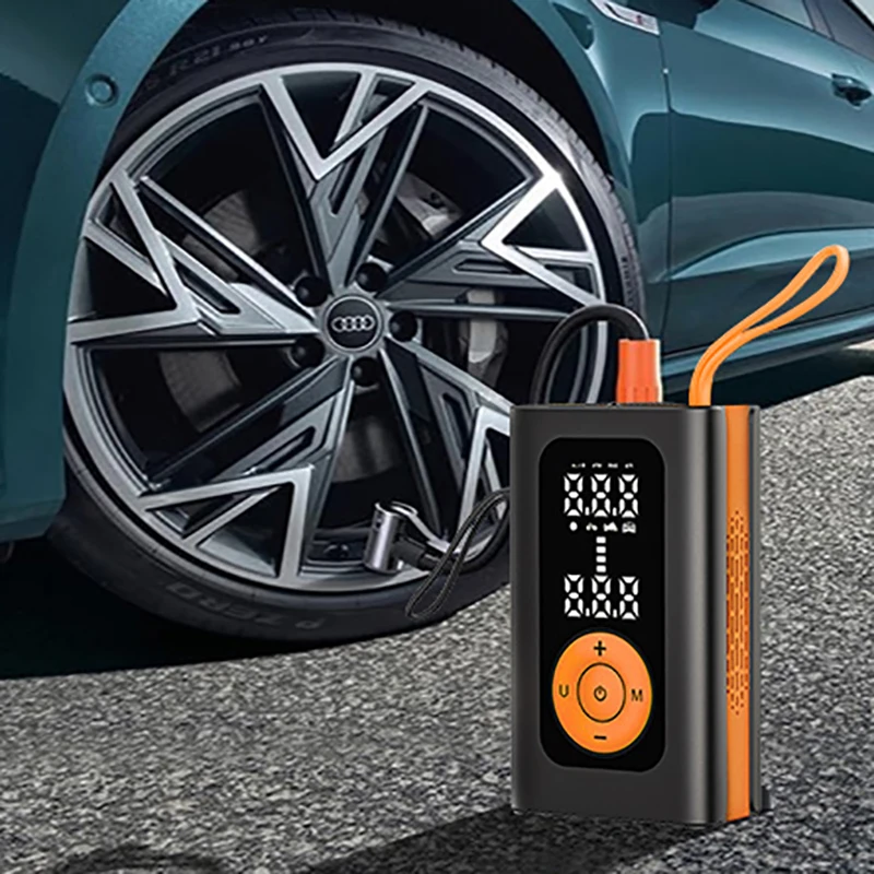 

SXLL Electric Compressor Cordless Portable Tire Inflation Pump Car Orange Compressor Car Tire Inflation Pump Tire Inflator