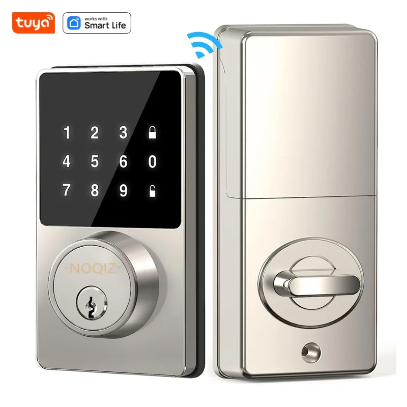 Tuya Smart Home WiFi Lock Keyless Entry Door Lock With Touchscreen Keypad APP Control Waterproof Grade IP54 Low Battery Alert