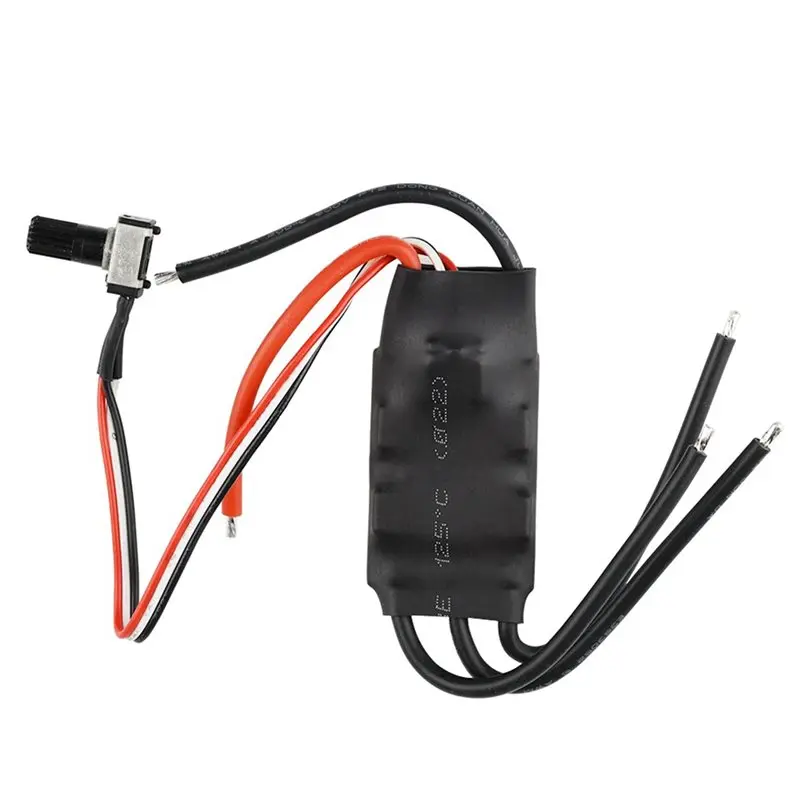 DT39 2X DC 7-24V 200W BLDC 3-Phase Brushless Motor Driver Hallless DC Motor Drive Board Speed Controller with Potentiometer,