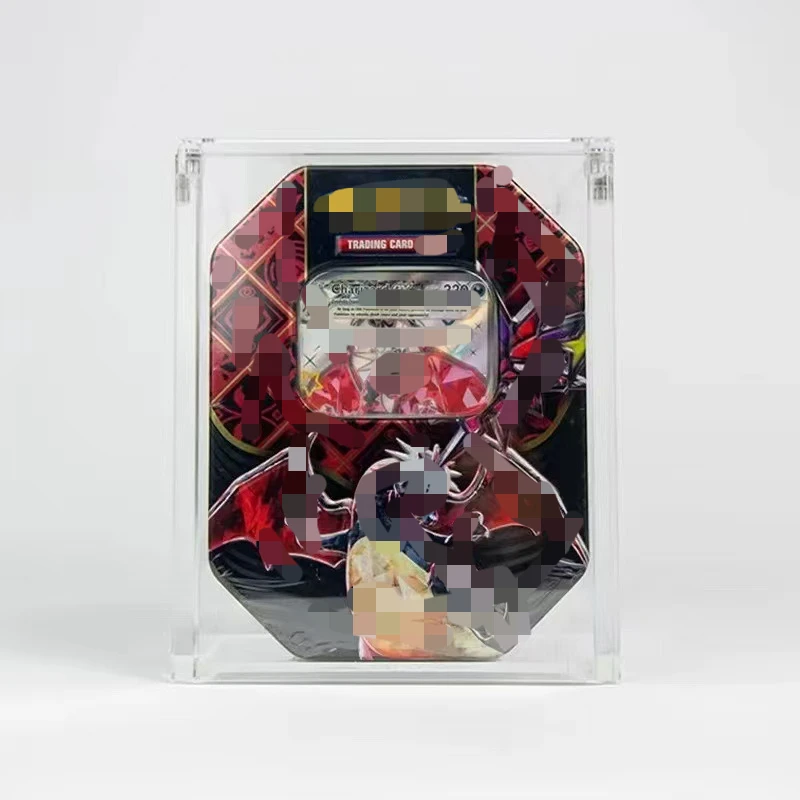 Acrylic High-transparency Display Box for POKE Canned UV Resistance Case Magnetic Lid Design