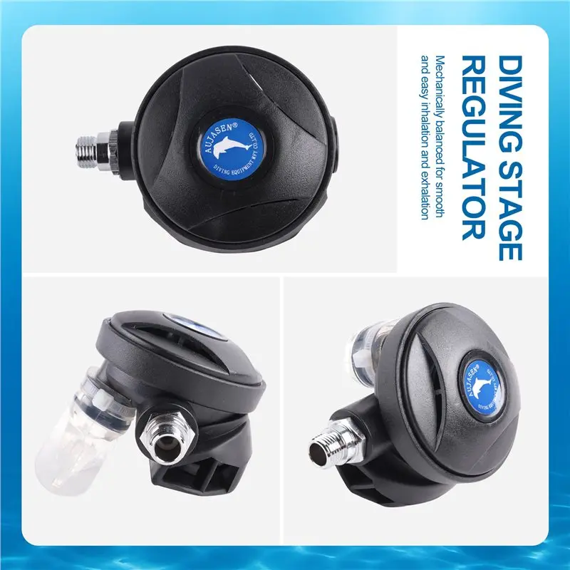 ABXI Scuba Diving 2Nd Stage Regulator Professional Underwater Scuba Dive Octopus Diving Regulator Equipment Accessory