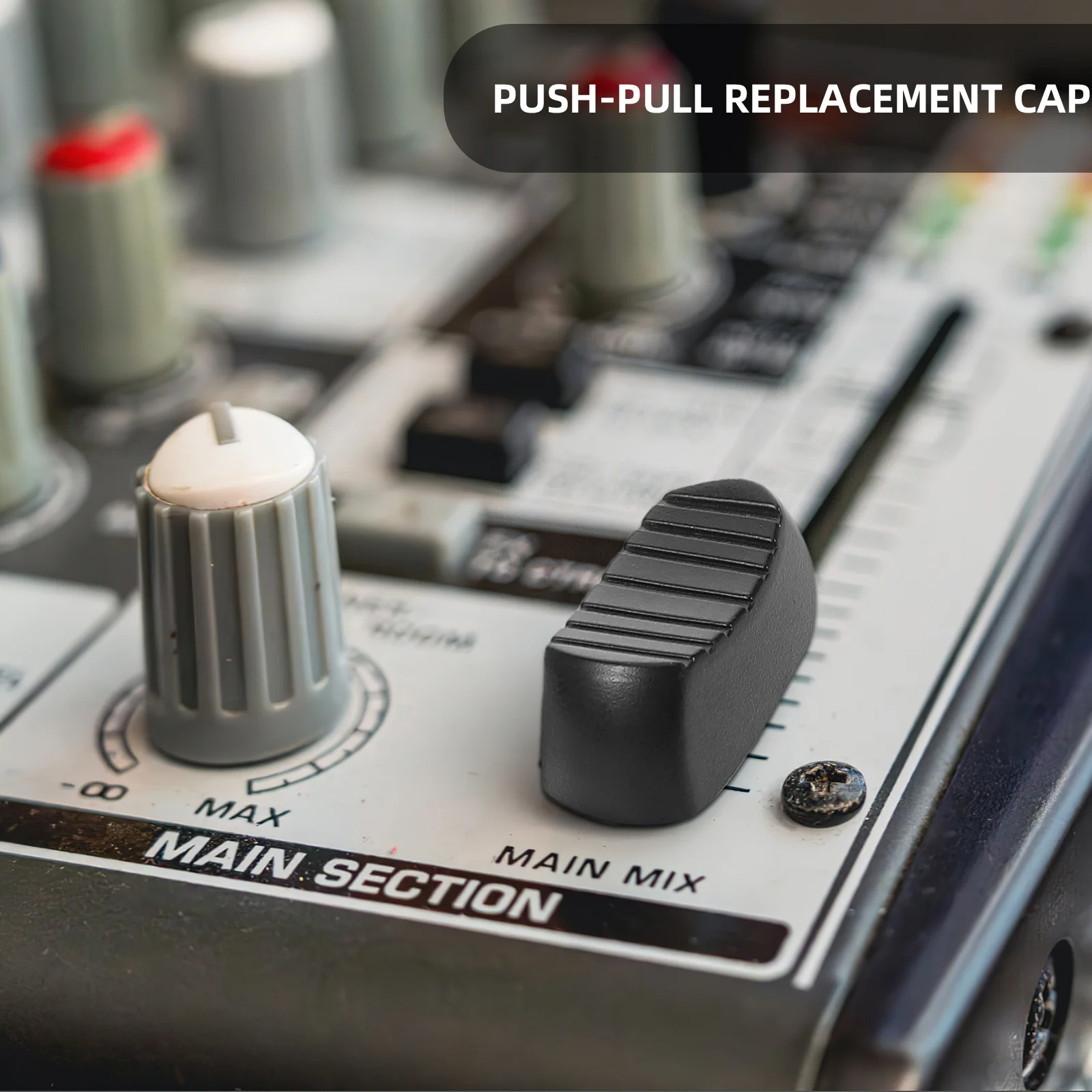 5Sets Console Mixer Slider Fader Knobs Precise Control Straight Shaft Replacement Caps Mixer Sound Mixing Accessories