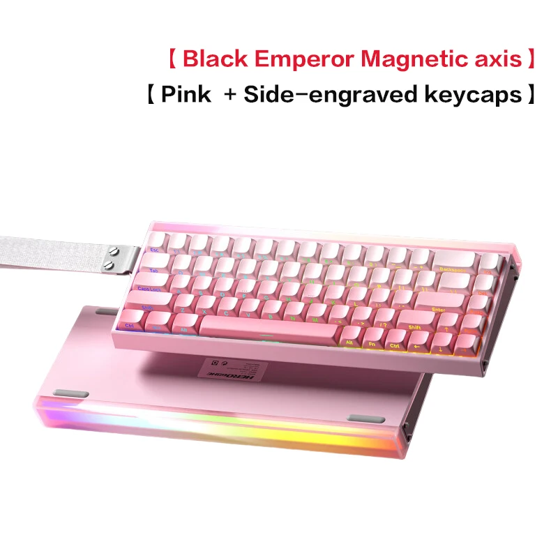 AULA HERO 68 HE Magnetic Axis Keyboard RT Wired Gaming Mechanical Keyboard with RGB Lighting 8K Polling Rate Side Engraving