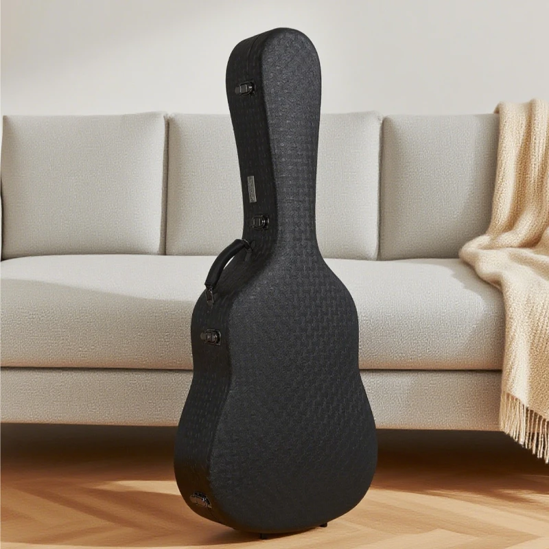 Lightweight Folk Guitar Case Portable Electric Guitar Case Waterproof Handheld Guitars Storage Box String Instrument Accessories