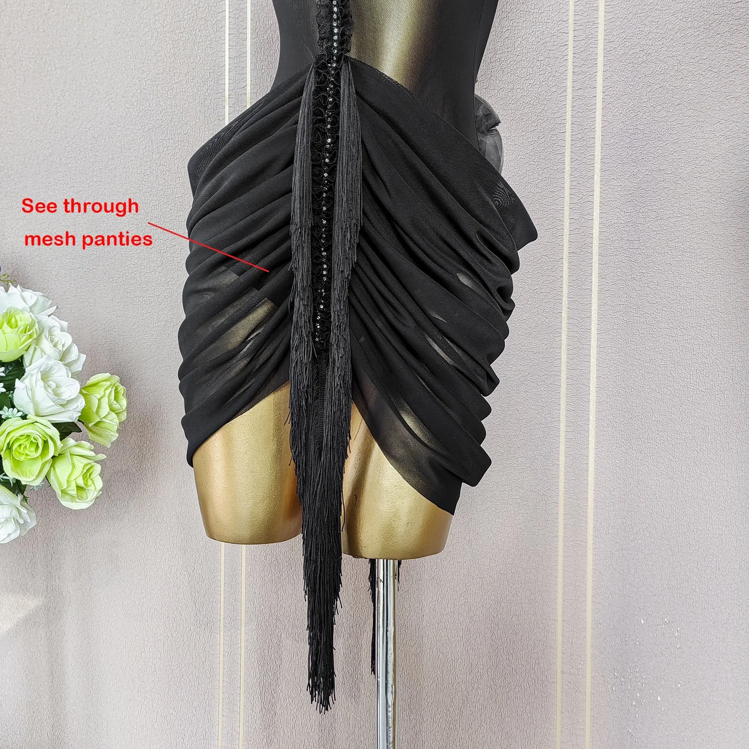 Samba Line Abbigliamento da ballo Donna Abbigliamento da ballo Vestito da ballo latino Concorso Nuovi abiti corti Zymdancestyle Costume di scena 1004