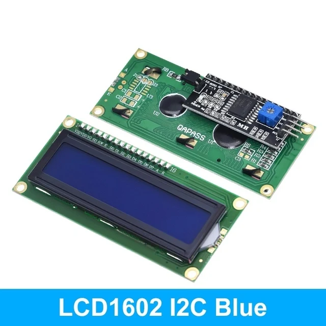 Módulo de Interface de Display LCD para Arduino, Tela Azul, Amarela, Verde, Caracteres 16x2, PCF8574T, PCF8574, IIC, I2C, 16, 5V