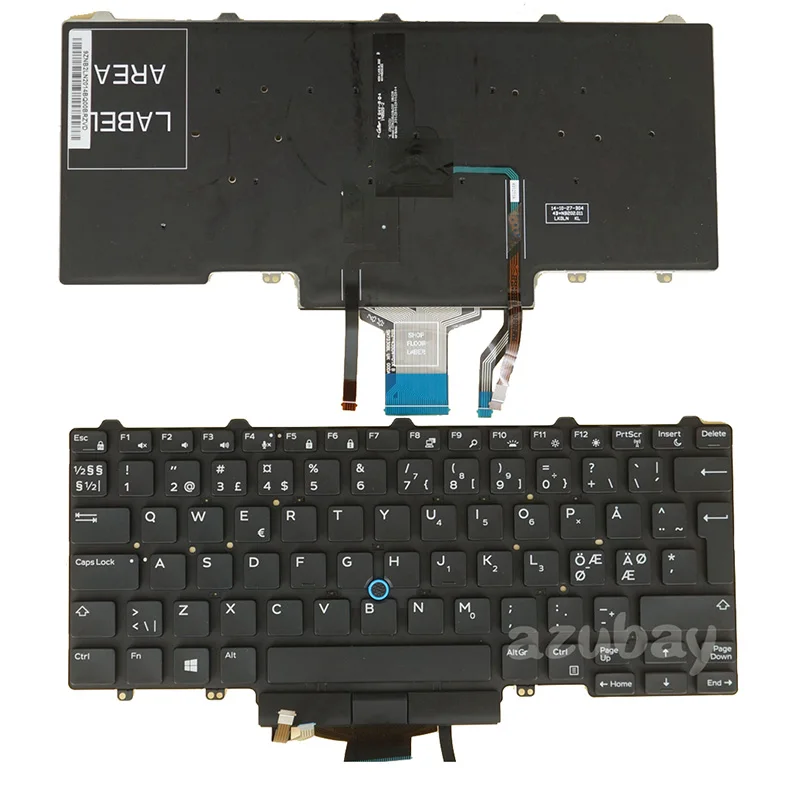 Anh Bỉ BR Bồ Đào Nha Hungary Bắc Âu Na Uy Bàn Phím Cho Dell Latitude E5450 5450 E5470 5470 5480 5488 5490 Backlit