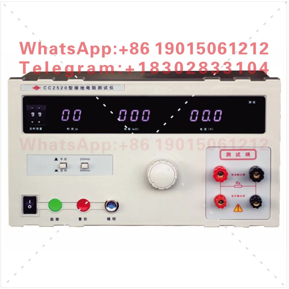 Programmed Grounding Resistance Tester CC2521 35A Constant Current Source 50A DC Low Resistance Tester