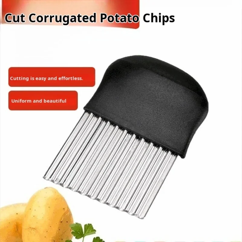 Stainless Steel Wolverine Potato Knife Potato Wave Knife Fries Cutting Fancy Knife Household Corrugated Cutting Tool