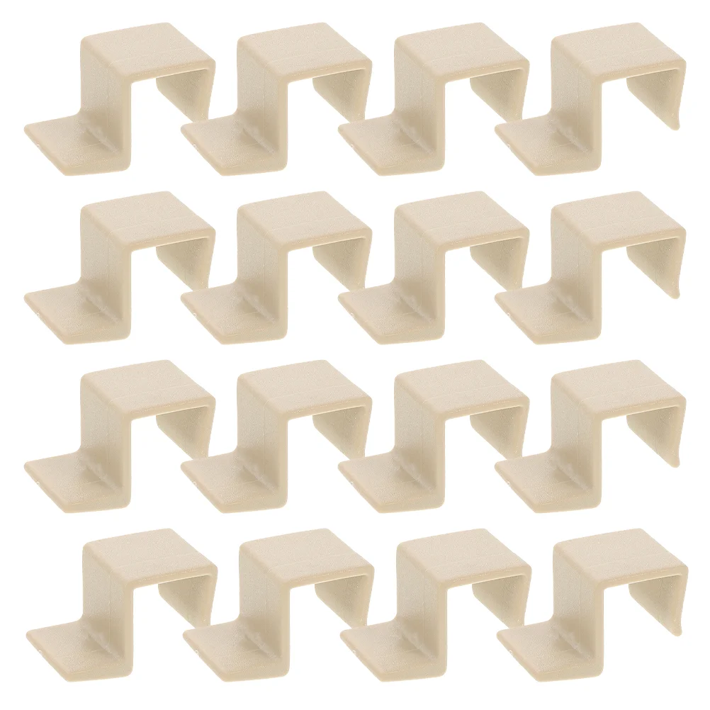 

20 Pcs Bed Risers Crib Accessories Leg Support Hook Frame Beige Center Brackets Fittings Hardware Baby