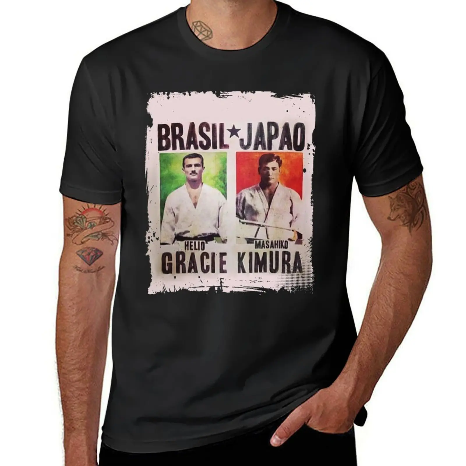 

Grand Master Gracie vs Masahiko Kimura Fight Poster T-Shirt plain Blouse designer t shirt men