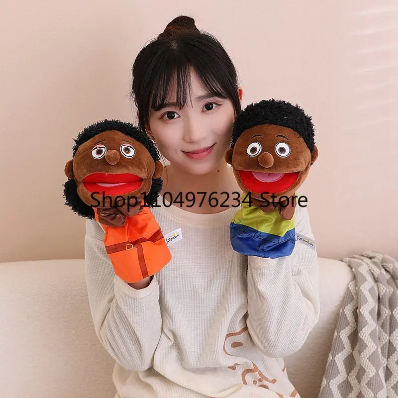 Doce família macio brinquedo de pelúcia boneca pai mãe irmão irmã cosplay boneca de pelúcia brinquedos educativos kawaii mão dedo fantoche