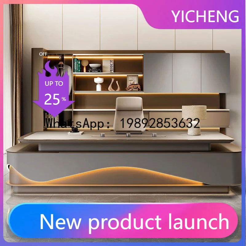 

Hys executive desk set - premium ceo/chairman desk - high-end office furniture