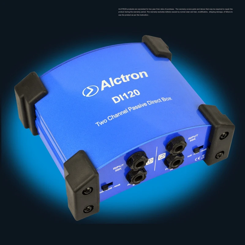 Alctron di120, di120, em dois sentidos passiva DI Box Impedância Converter, Stage Effect Device