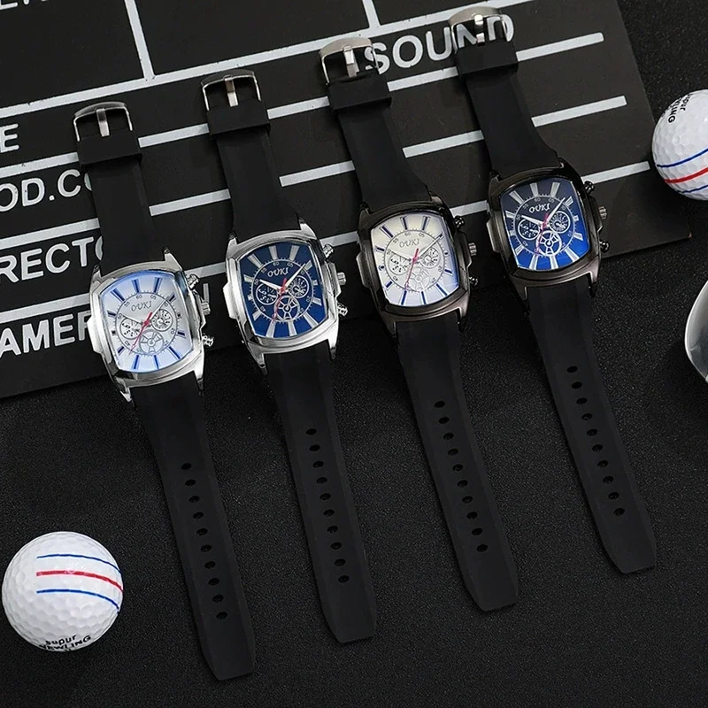 Nueva moda para hombre, relojes de lujo, reloj de cuarzo informal de silicona militar deportivo para hombre, relojes de regalo para hombre, relojes para hombre