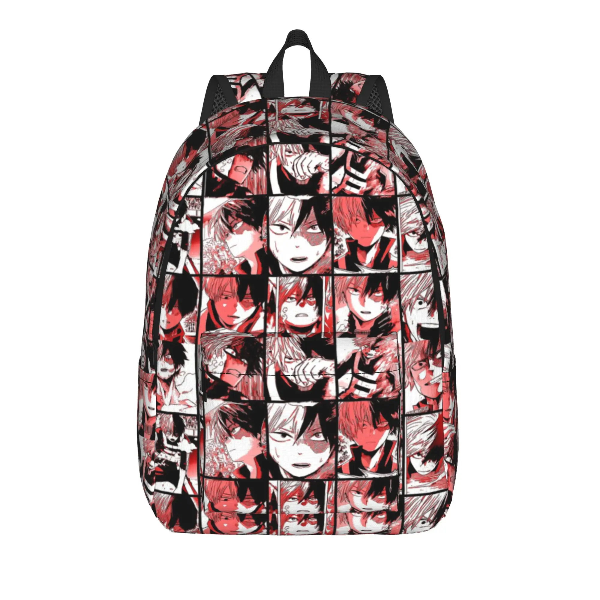 Todoroki Shoto Collage Backpack for Men Women Teenage Student Business Daypack MHA College Canvas Bags Sports