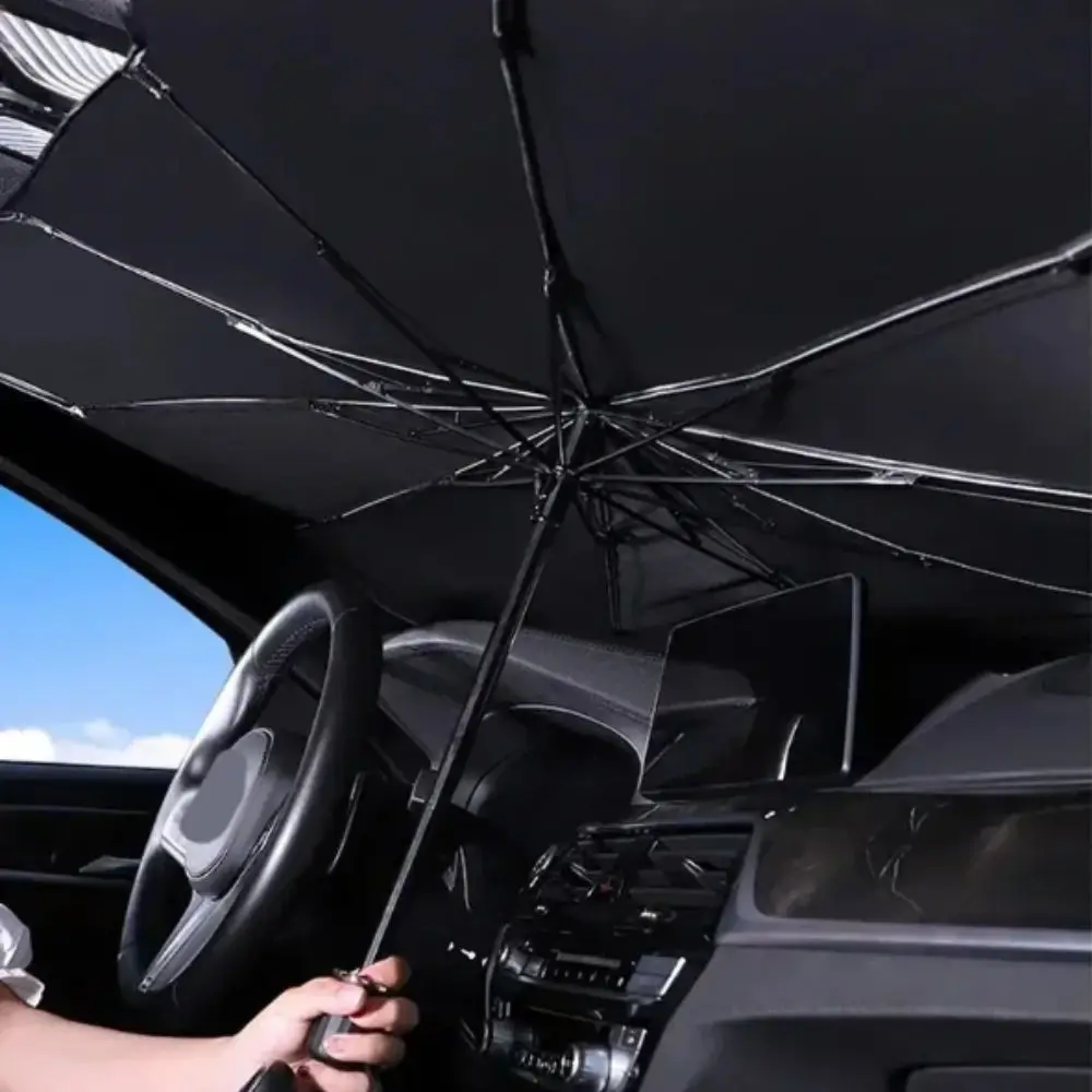 

Retractable Car Parasol Thermal Insulation Folding Sunshade Portable Front Gear Car Sun Shade Sunlight Exposure