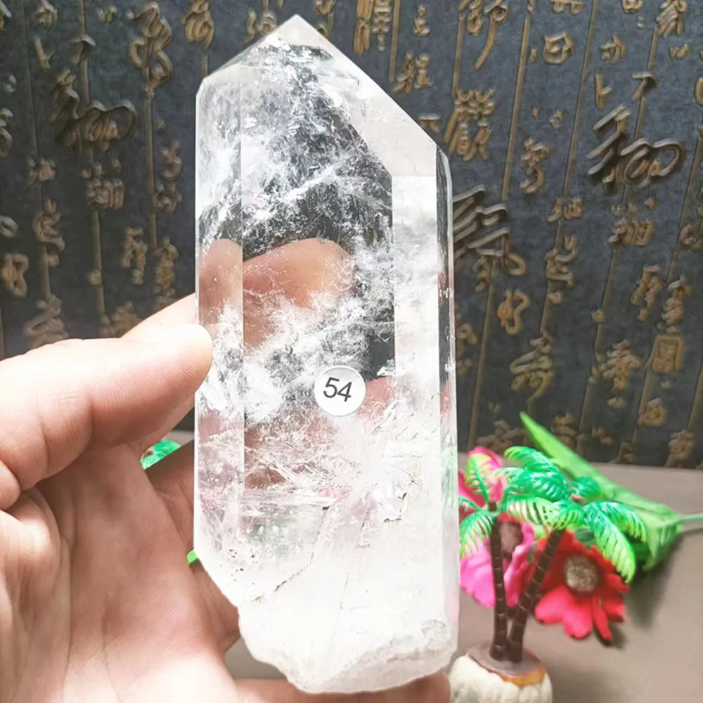 

Clear Lemurian seed QUARTZ natural point cluster crystal irregular rough bottom energy polishing magic wand healing