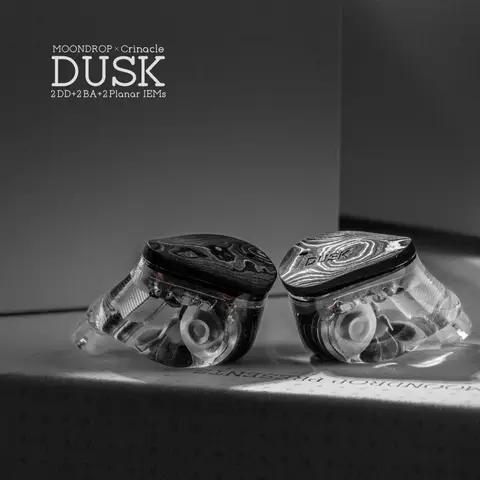 MOONDROP x Crinacle DUSK 2DD+2BA+2Planar In-ear-hörlurar med 0,78 2-polig kabel, hörlurar, 3,5 mm/USB-C-kontakt 8 best sales måndroppe skymning - №1