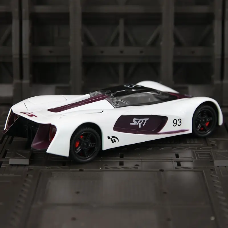 

Модель автомобиля Dodge SRT Tomahawk из сплава 1:32, имеет имитирующие функции звука и освещения, можно подарить в подарок детям