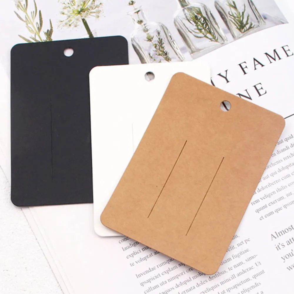 

50pcs Barrettes Hairpins Packing Cards 7x10cm Hair Accessories Display Card Kraft Paper Card for DIY Jewelry Hair Clip Price Tag