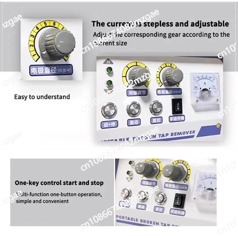 EDM-1500C High Requency EDM Machine Portable Breaking Tap Electrical Spark Machine Processing Bolts Screws Drill Bits  Holes