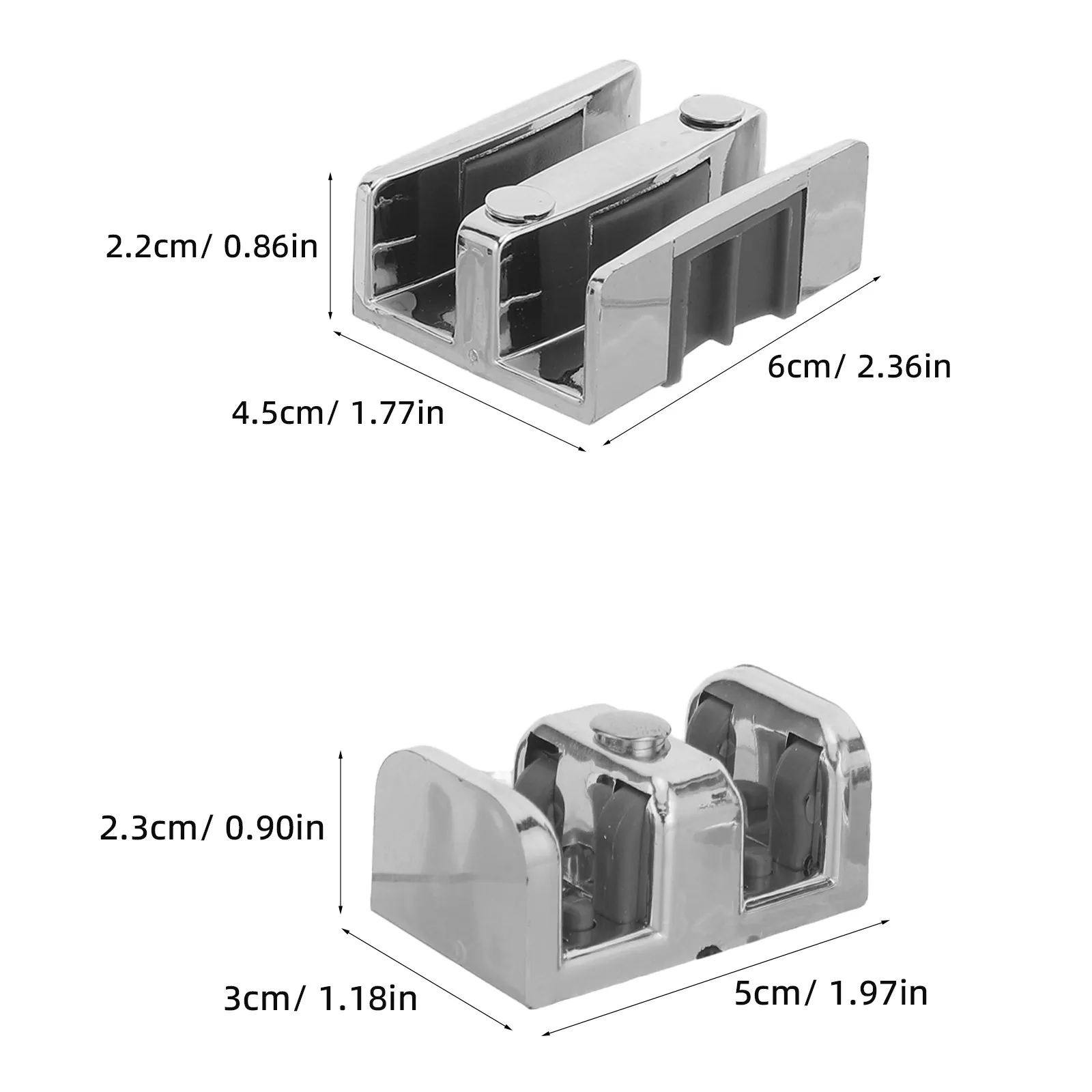 1Set Shower Door Sliding Stopper Limiter Glass Door Hardware Stopper Secure Positioning Shower Room Accessory Bathroom Hardware
