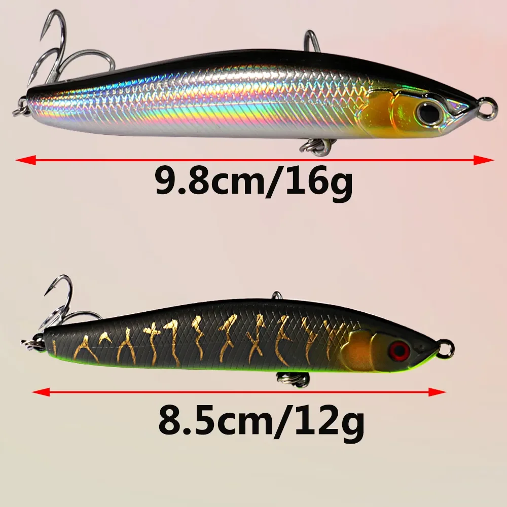 Sinking Pencil Bait 16g 9.8cm 12g 8.5cm Wobbler Weight Transfer System Popper Pesca Swimbait Cast Minnow Tackle Fishing Lure