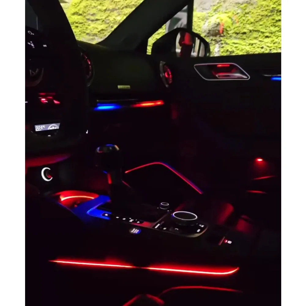 

Обновление 256 цветов Symphony Led интерьер автомобиля украшение окружающего света для Audi A3/S3/RS3 2013-2020 аксессуары для полос