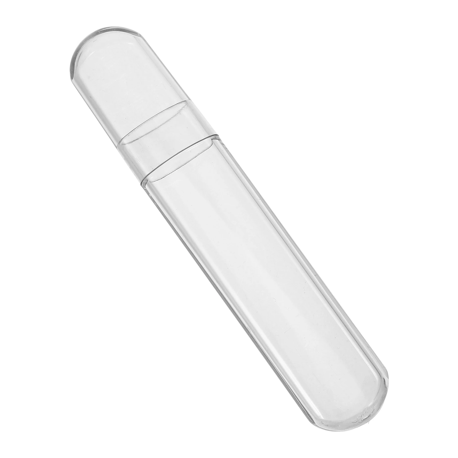 まつげピンセットホルダー クリアプラスチック収納チューブ 旅行用ピンセットケース 小さなオーガナイザーボックス まつげエクステツール用