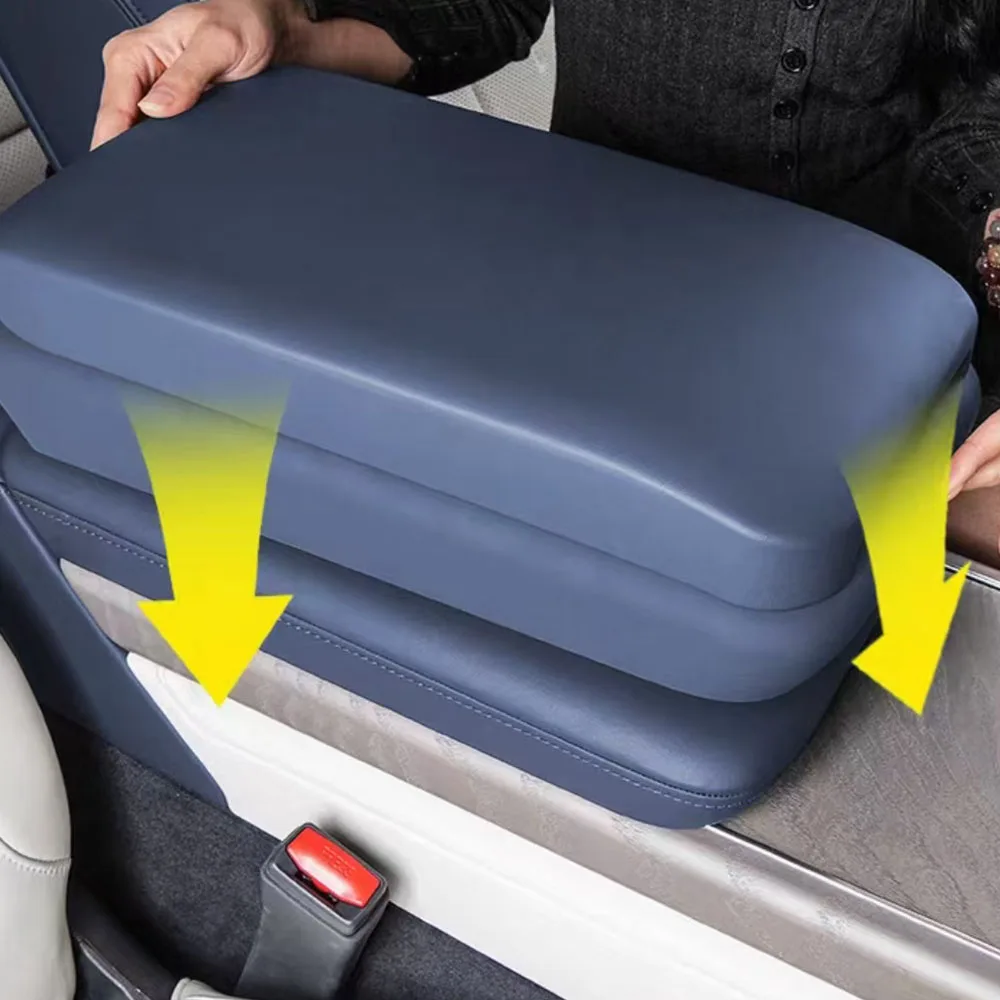 Zeekr 9X 2025 Center Armrest Booster Pad Leather Magnetic Storage Box Higher Armrests for Enhanced Comfort And Organization
