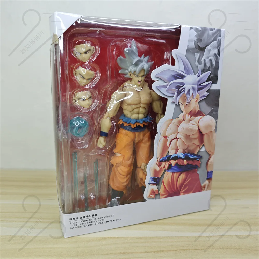 

16 см Dragon Ball SHF серебряные волосы, Wukong, белые волосы подвижная фигурка модель из ПВХ фигурка Коллекционная статуя игрушки для взрослых куклы