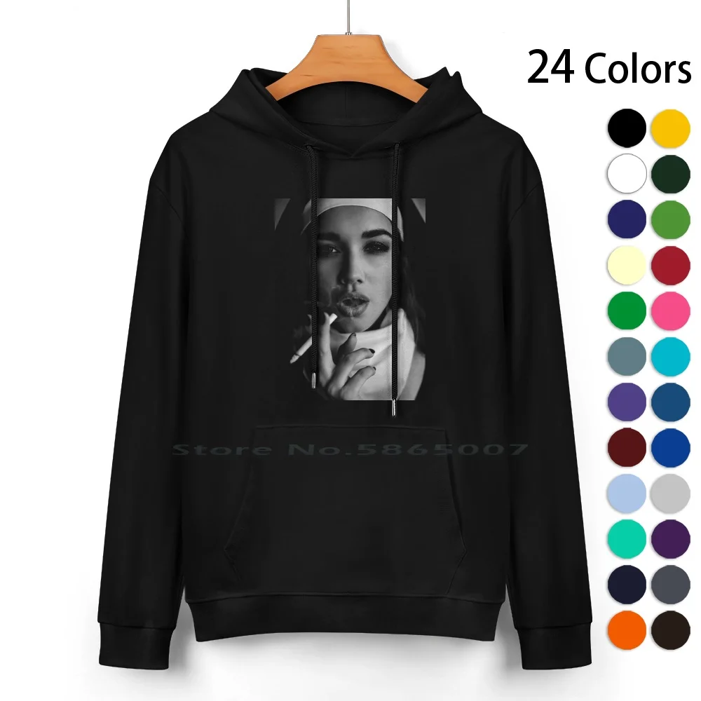 

Nun Smoking. Portrait Of A Smoking Young Nun , Pure Cotton Hoodie Sweater 24 Colors Beautiful Woman Attractive Belief Catholic