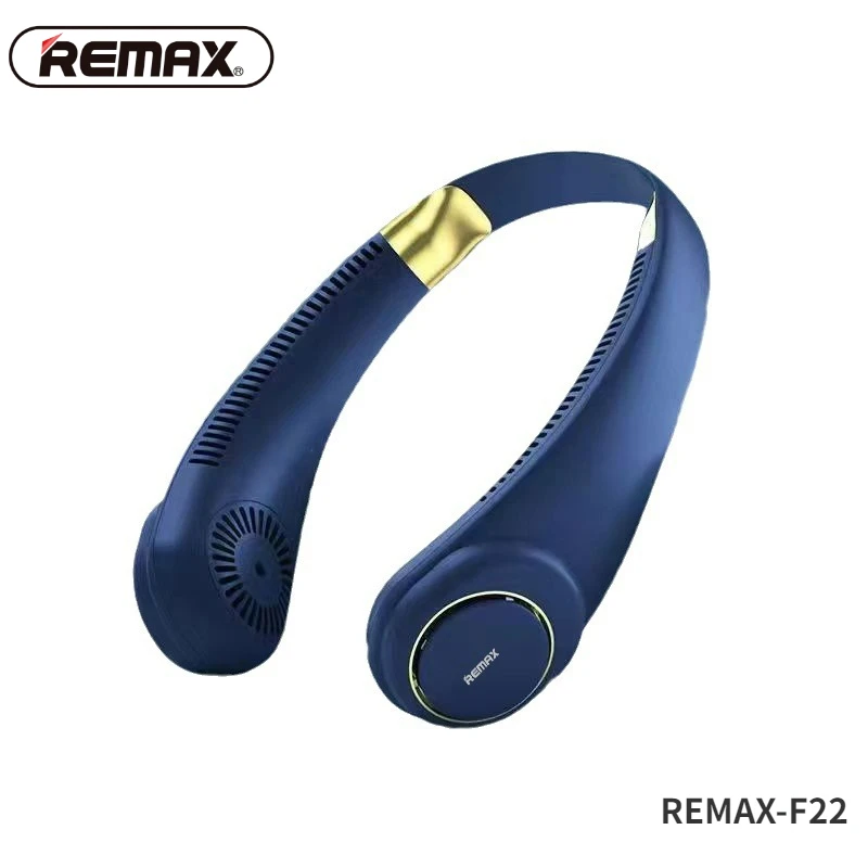 

REMAX F22 Portable Fan Portable Neck Fan USB Neckband Hanging Neck Fans Sports Running Wearable Fan Handheld Mute