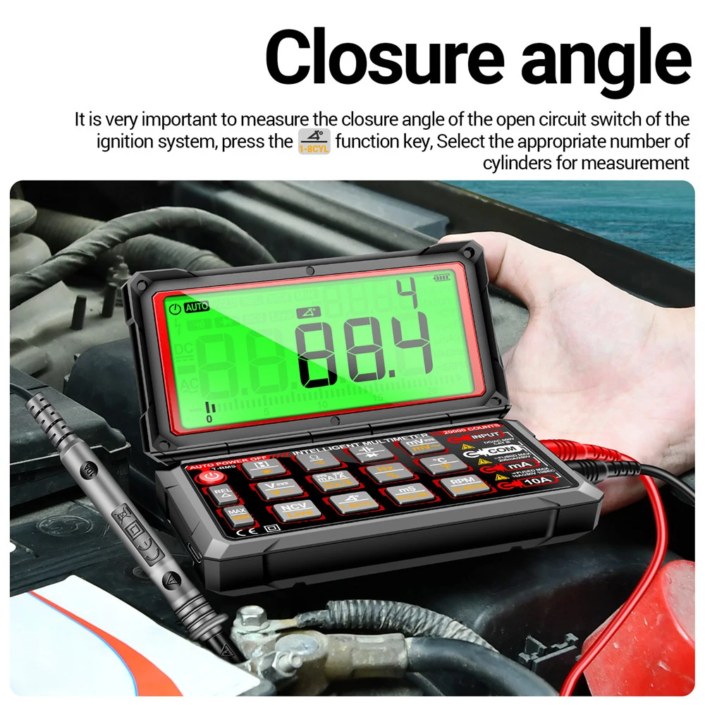 Imagem -05 - Precisão Reparação Automática Multímetro Digital Ncv Diodo de Indução Capacitância Buzzer Tester 20000 Contagens ac dc Tensão Corrente 623 Alta