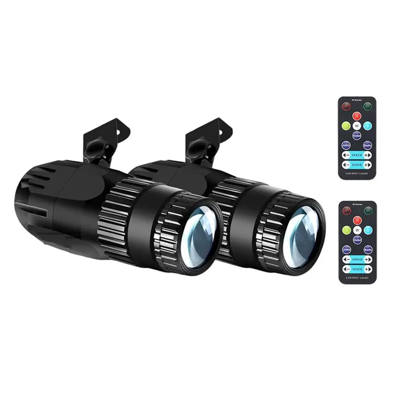 

CYCLI-2 шт. светодиодных прожекторов-пинспотов, 15 Вт, для диско-шаров, RGBW, с пультом ДУ