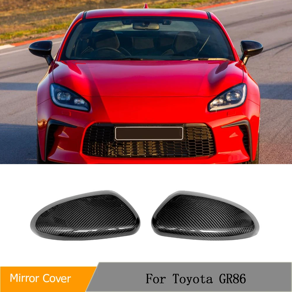 For Toyota GR86 2022 2023 Dry Carbon Mirror Cover Caps Real Carbon Side GR86 Add ON Style Car Mirror Shell Car Body Kits