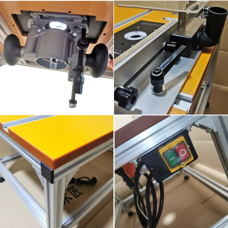 Woodwork Table System W/ Router Table Lifting Insert Plate, Fence, Miter Gauge