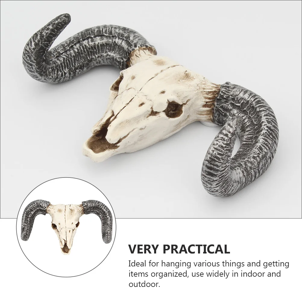 

Ox Head Wall Hook Strong Space Saving Indoor Outdoor Organizer Coat Hat Key Holder Mount Hanging Rack Minimalist Metal