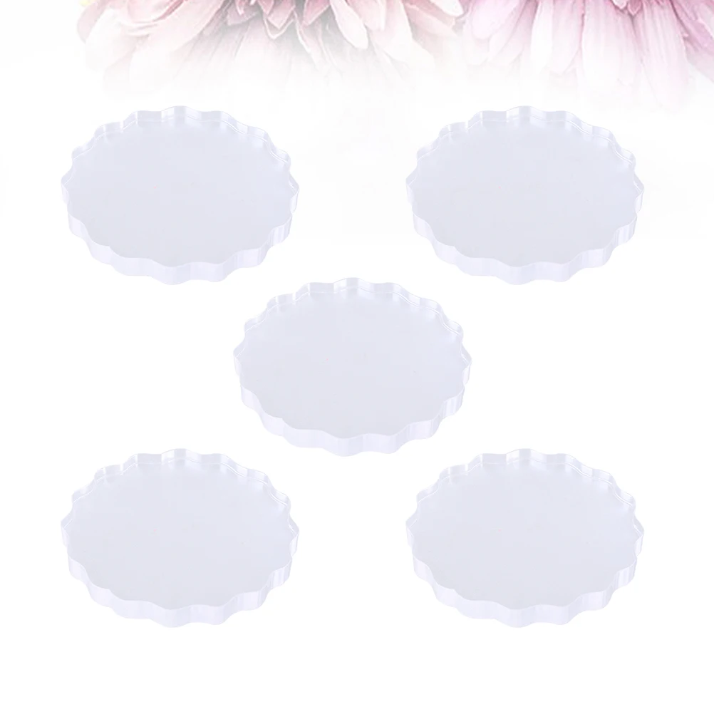 

5pcs Clear Acrylic Stamps Blocks for Scrapbooking Craft Projects Stamping Seal Plates Easy Clean Durable Home Shop Store