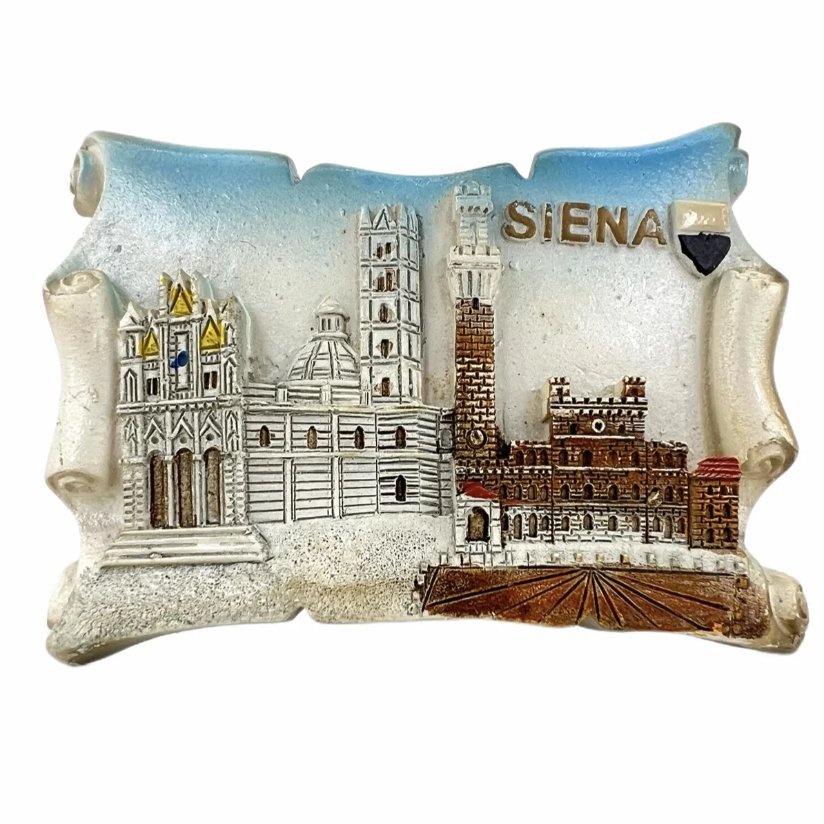 

The Cathedral of Siena Ancient city，Italy Fridge Magnets Travel 3D Memorial Magnetic Refrigerator Stickers Gift Room Decoration