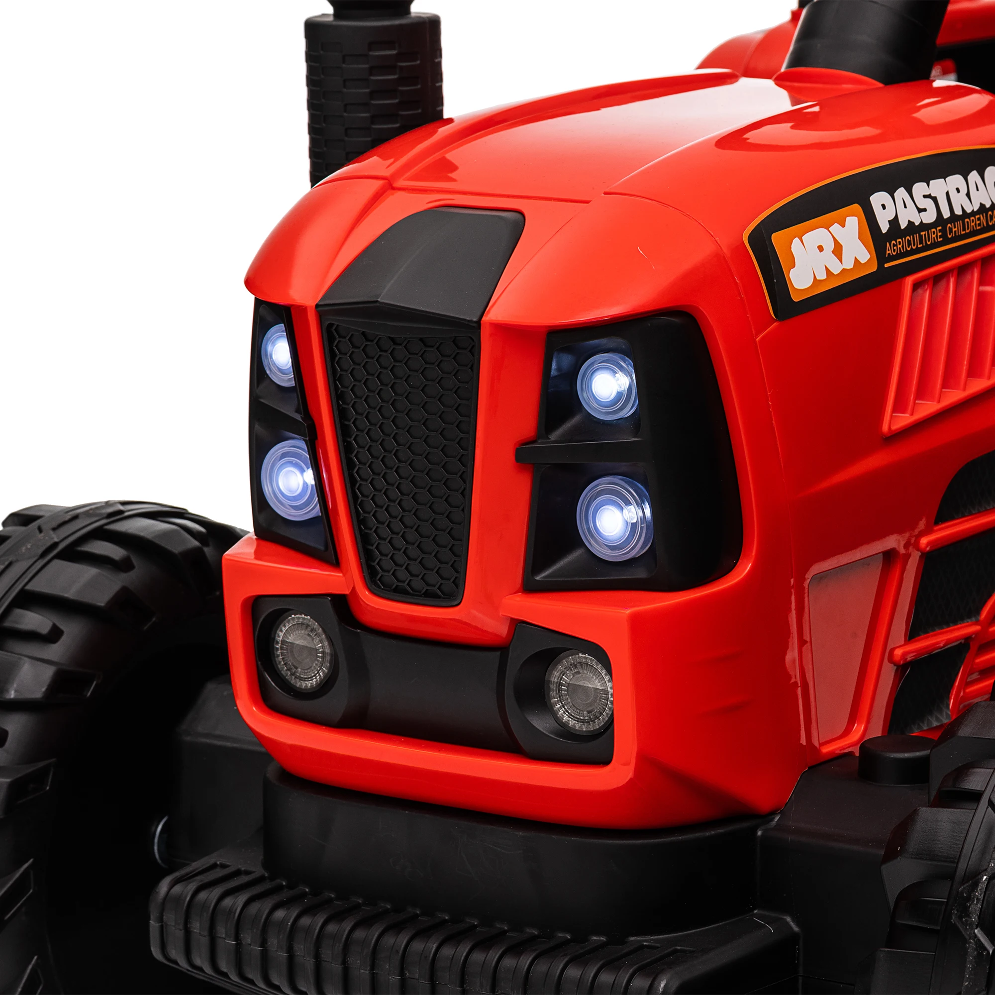 24V 400W Kids Ride-On Tractor + Trailer Toys Car Parent Remote 3-Speed LED USB/MP3/Bluetooth Power Display 2-Point Belt ﻿