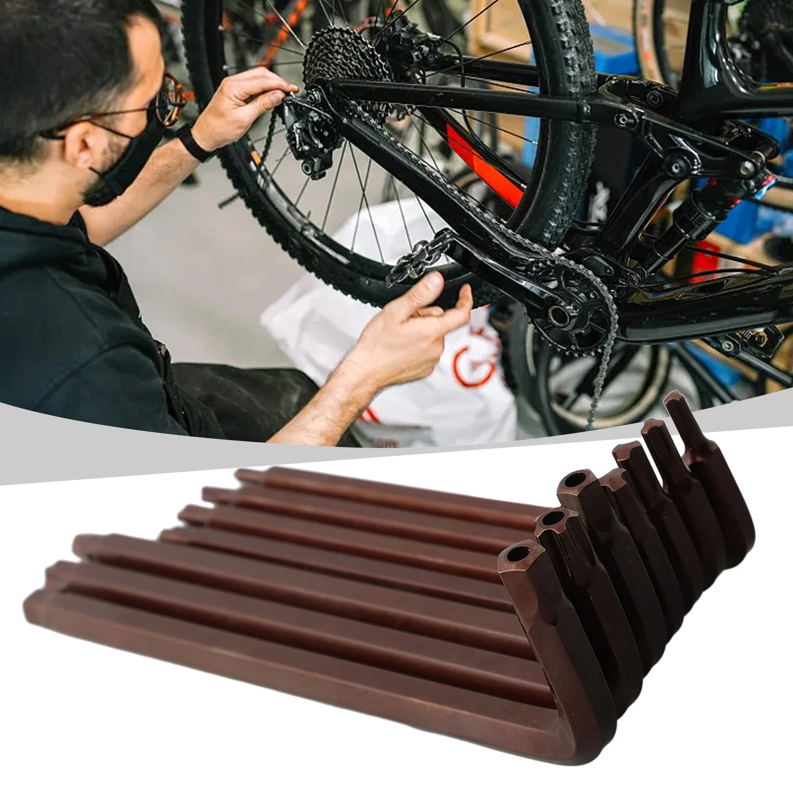 7 قطعة L نوع Torxs وجع مجموعة مزدوجة نهاية مفك Y4 Y5 Y6 Y8 البنتاغون مع ثقب 6 مللي متر 8 مللي متر T45 ستار رئيس المفك أدوات يدوية