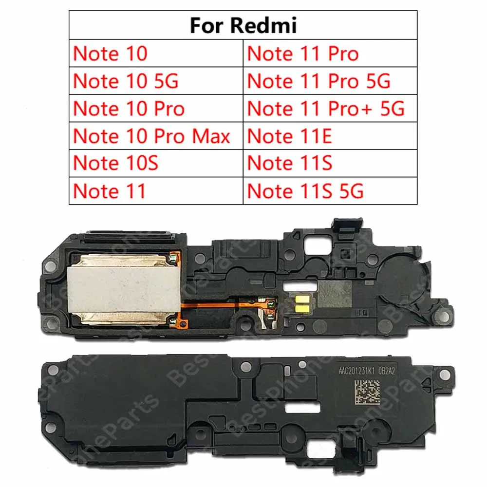 Loudspeaker For Xiaomi Redmi Note 10 10S 11 Pro + Plus 11E 11S 5G Loud Speaker Buzzer Ringer Sound Module