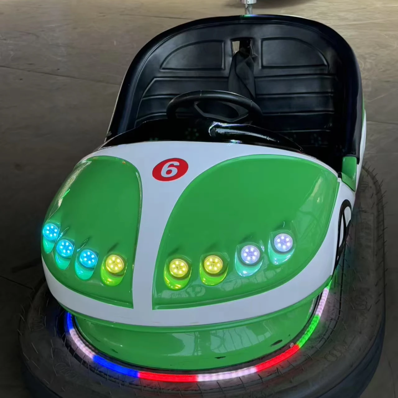 

Children And Adult Outdoor Amusement Park Equipment, Two-seater Sky Net Electric Bumper Cars