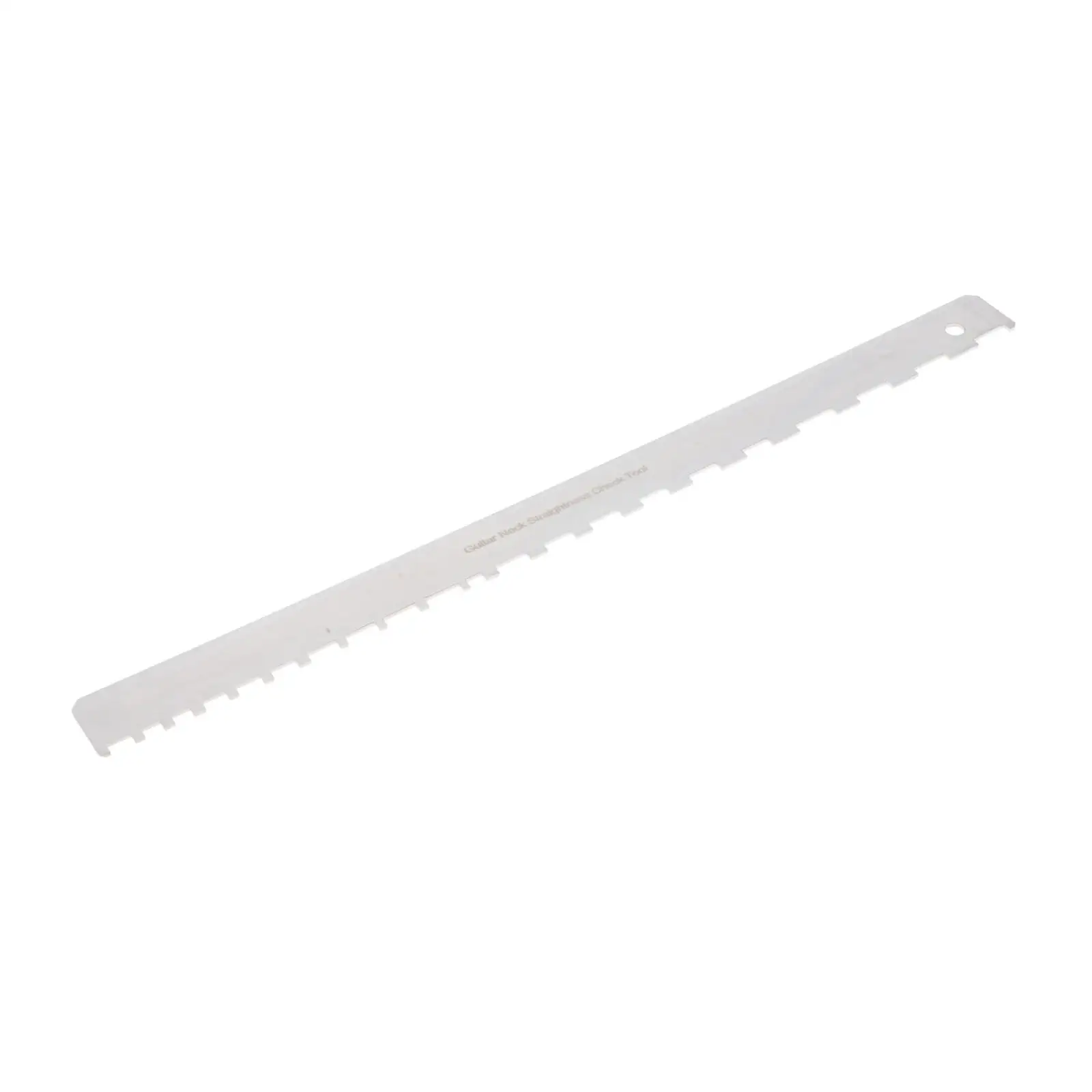 Stainless Steel Guitar Neck Notched Straight Edge Ruler Fret Gauge String Action