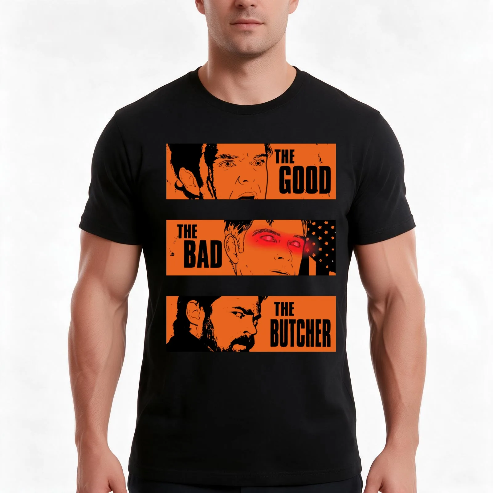 The Boys The Good The Bad Butcher Essential T-Shirt Summer Casual Cotton Tee Oversized Streetwear Tops Unisex Men Women
